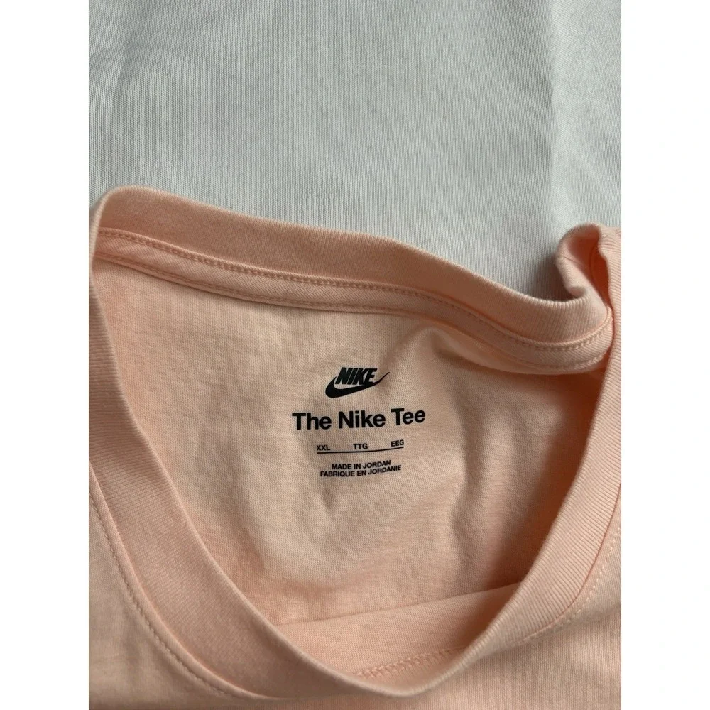 NEW Nike The Nike Tee Peach Crew Neck Short Sleeve T Shirt 2XLARGE AR4997-664 - Picture 7 of 10